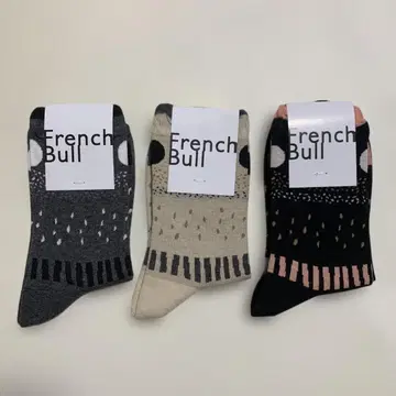 French Bull 도트 무늬 삭스 3색 세트 22.5-25cm