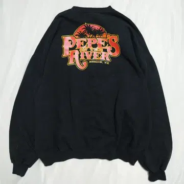 JURZEES 저지 맨투맨 트레이닝복 백프린트 블랙