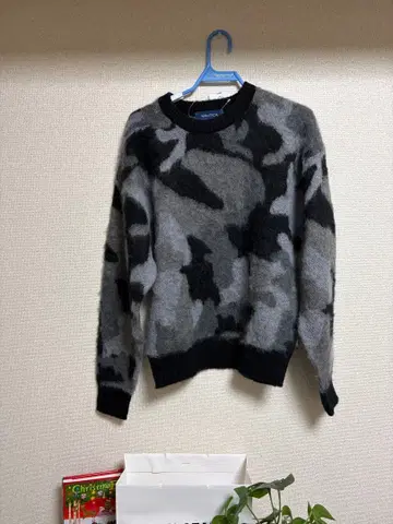 NAUTICA 모헤어 니트 카모플라쥬 카모 스웨터