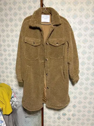 Bershka 베이지 플리스 자켓 M