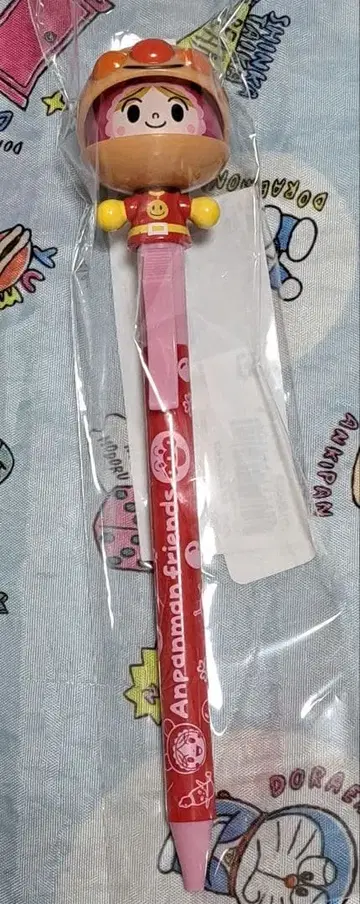 호빵맨 뮤지엄 한정판 액션 볼펜 호빵맨 아카짱맨