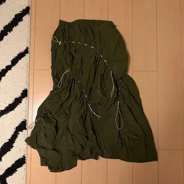 un3d 아쓰리드 스커트 롱 변형 카키