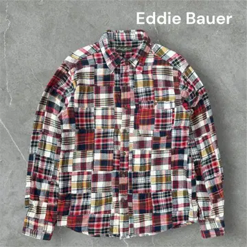 Eddie Bauer 패치워크 셔츠 에디바우어 면 100%