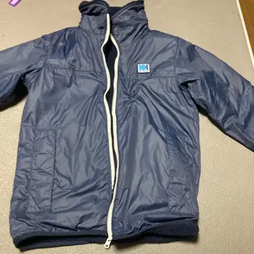 HELLY-Hansen 네이비 풀 집업 나일론 자켓 리버서블