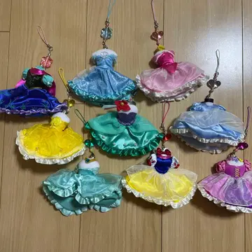 도쿄 디즈니랜드 프린세스 스트랩 9개 세트