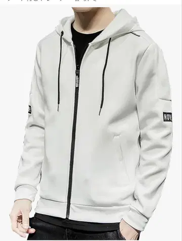 얇은 소재 남성용 후드티 지퍼 후드티 가을 옷 후드 부착 저리