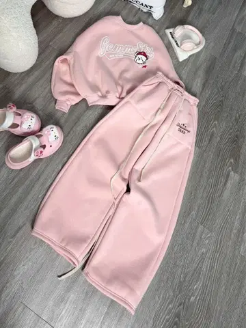 핑크 맨투맨 셋업 따뜻한 옷 겨울 옷