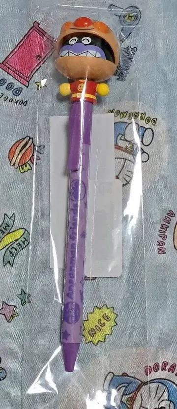 호빵맨 뮤지엄 한정판 액션 볼펜 호빵맨 세균맨