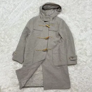 coen 이탈리아 리사이클 울 더플 코트 내추럴 루즈핏 2345