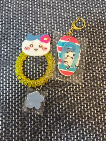 시사 기념품 가게 비치 샌들 키링 코일 머리끈