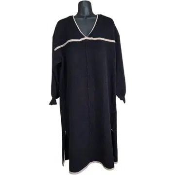 Lumier 뤼미에 원피스 블랙 니트 원피스 롱 슬릿