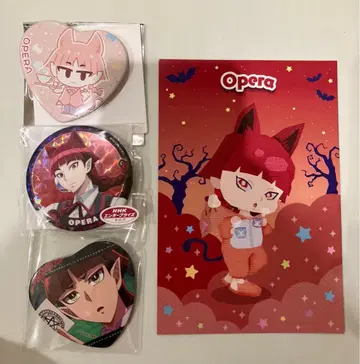 마계학원! 이루마군 오페라 캔뱃지 엽서 4종 세트