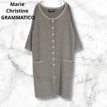 마리크리스틴 그라마티코 보더 7부 소매 가디건 원피스 M