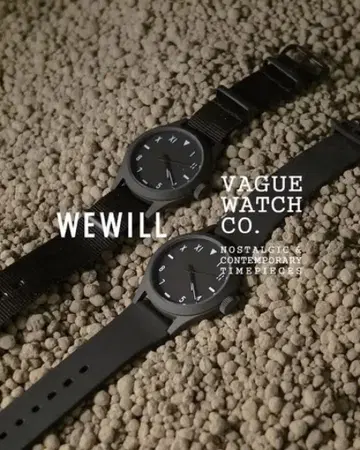 VAGUE WATCH CO. WEWILL 블랙 손목시계