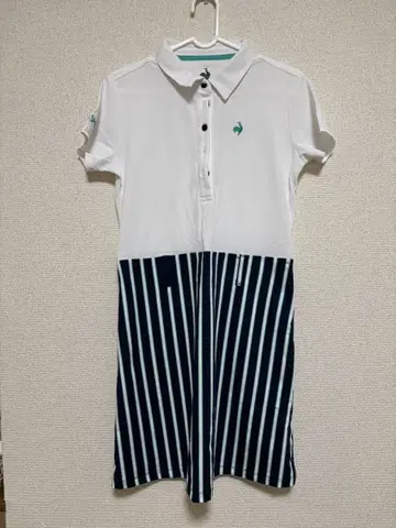 골프 여성용 원피스 화이트/네이비