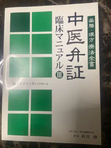 중의변증임상매뉴얼 III 대사증후군 니시카와 슈 저