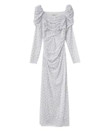 COCO DEAL 플라워 튤 개더 원피스 2025 S/S