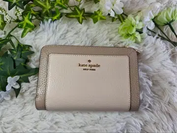 kate spade 접이식 지갑 베이지