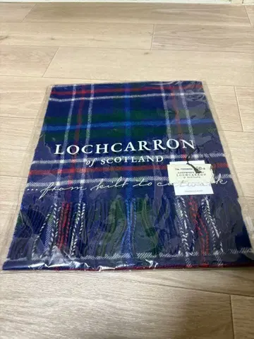 미사용 새상품 로캐런 lochcarron 타탄 체크 머플러