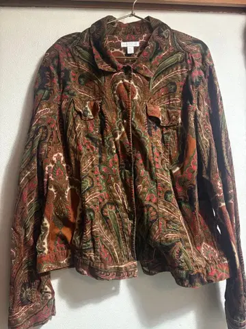 CHARTER CLUB 구제 의류 페이즐리 무늬 개성 JAM 빈티지