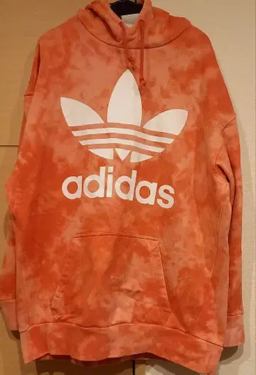 adidas 오렌지 타이다이 후드 부착 후드티