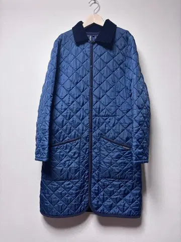 라벤햄 퀼팅 롱 네이비 사이즈 40 LAVENHAM
