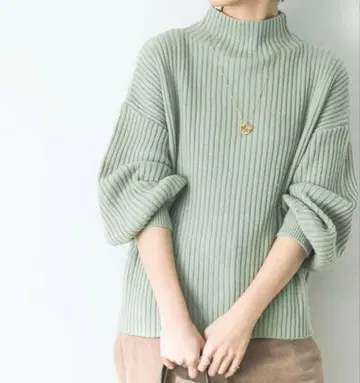 [ 미사용 새상품 ] URBAN RESEARCH 보틀넥 리브 니트