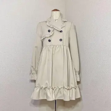 유메텐보 인형 프릴 트렌치코트 양산형 지뢰계