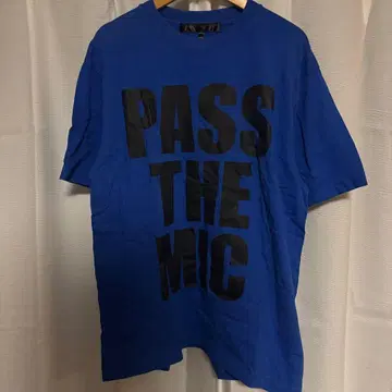 PASS THE MIC 티셔츠 M 사이즈 블루 Diggy-MO'