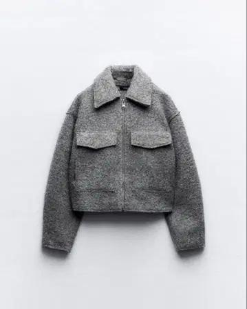 ZARA 부클레 크롭 자켓 새상품급