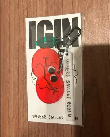 IGIN 팝업 크리스마스 키링 사과 BTS JIN