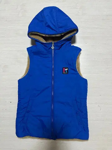 로데오 크라운 후드 부착 리버서블 다운 베스트