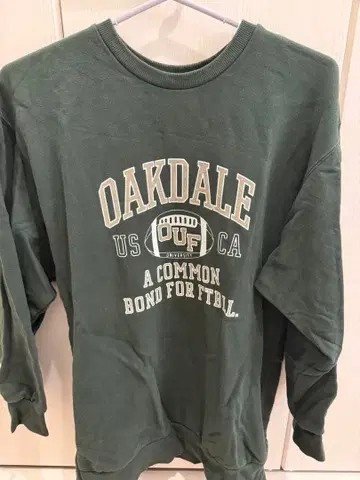 언그리드 칼리지 로고 맨투맨 그린