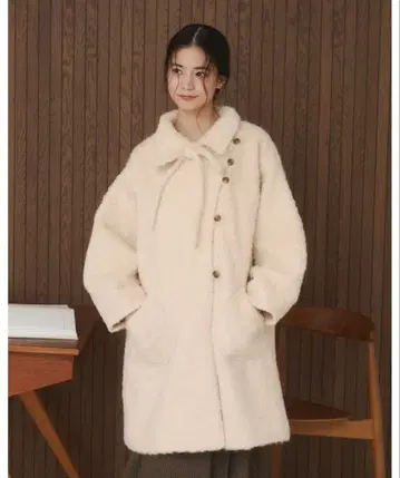 moitytto 재기 미디 기장 코트