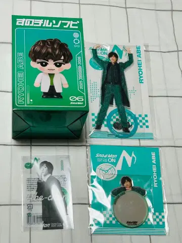 소프트 비닐 아크릴 스탠드 스티커 아베 료헤이 SnowMan