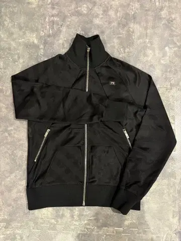 지스타 로우 블랙 집업 자켓