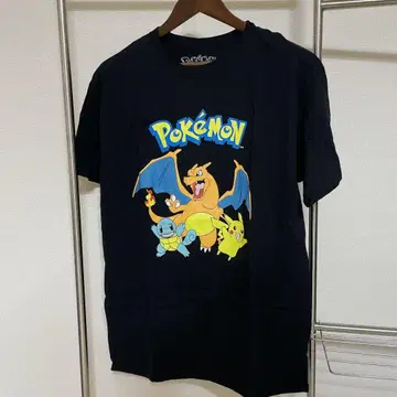 포켓몬 T셔츠 블랙 리자몽 꼬부기 피카츄