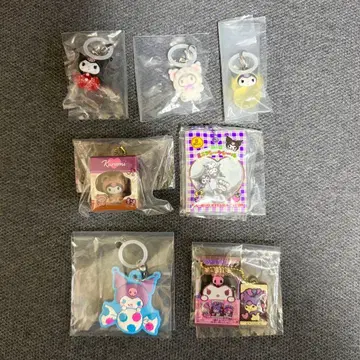 산리오 쿠로미 메지루시 액세서리 가챠가챠 묶음 판매 7세트