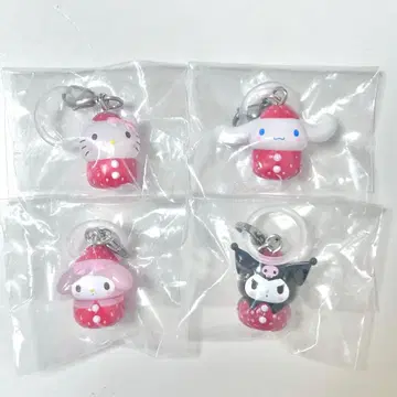 산리오 딸기 메지루시 액세서리 4점 세트