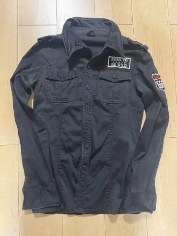 Jackrose 블랙 밀리터리 자켓 사이즈 3