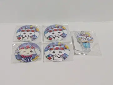 니지산지 DMM 스크래치 룬룬 캔뱃지 아크릴 키링