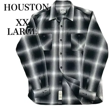 HOUSTON 휴스턴 헤비 온스 옴브레 체크 비에라 셔츠