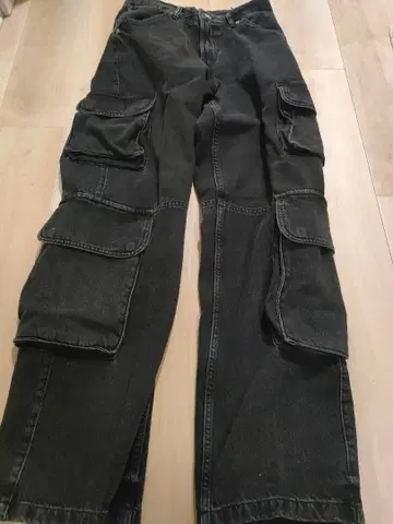 ZARA 카고 팬츠 블랙 EUR 36
