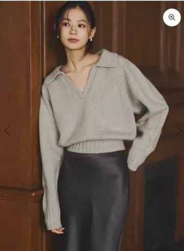 anuans 스키퍼 멜란지 니트 풀오버