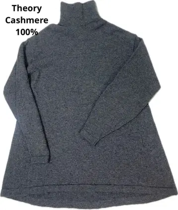 띠어리 캐시미어 100% 그레이 터틀넥 니트 긴팔 클리닝 완료