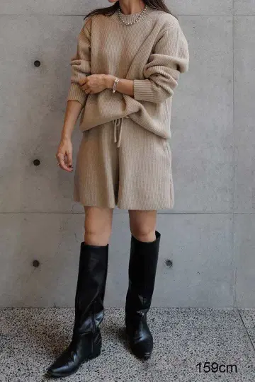 MACHATT 램스 울 니트 (베이지)