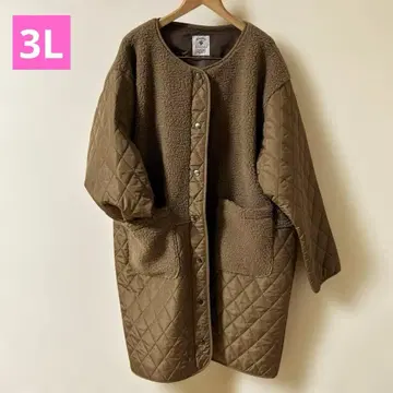 보아 퀼팅 절개 충전솜 코트 3L 넉넉한