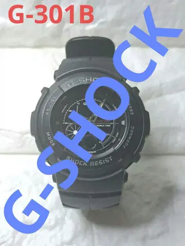 CASIO G-SHOCK G-301B 블랙 손목시계