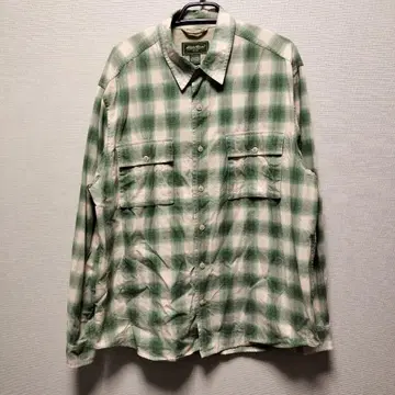 [ Eddie Bauer ] 옴브레 셔츠 L 말레이시아 제