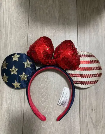 미국 미키 귀 머리띠 스팽글